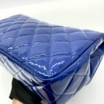 Flap Bag Patent Blue