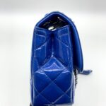 Flap Bag Patent Blue