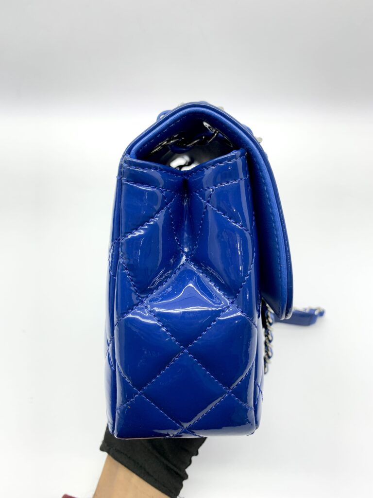 Flap Bag Patent Blue
