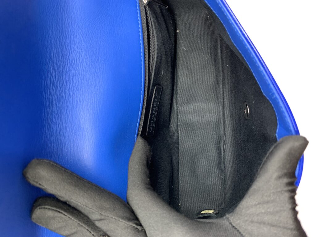 Flap Bag Patent Blue