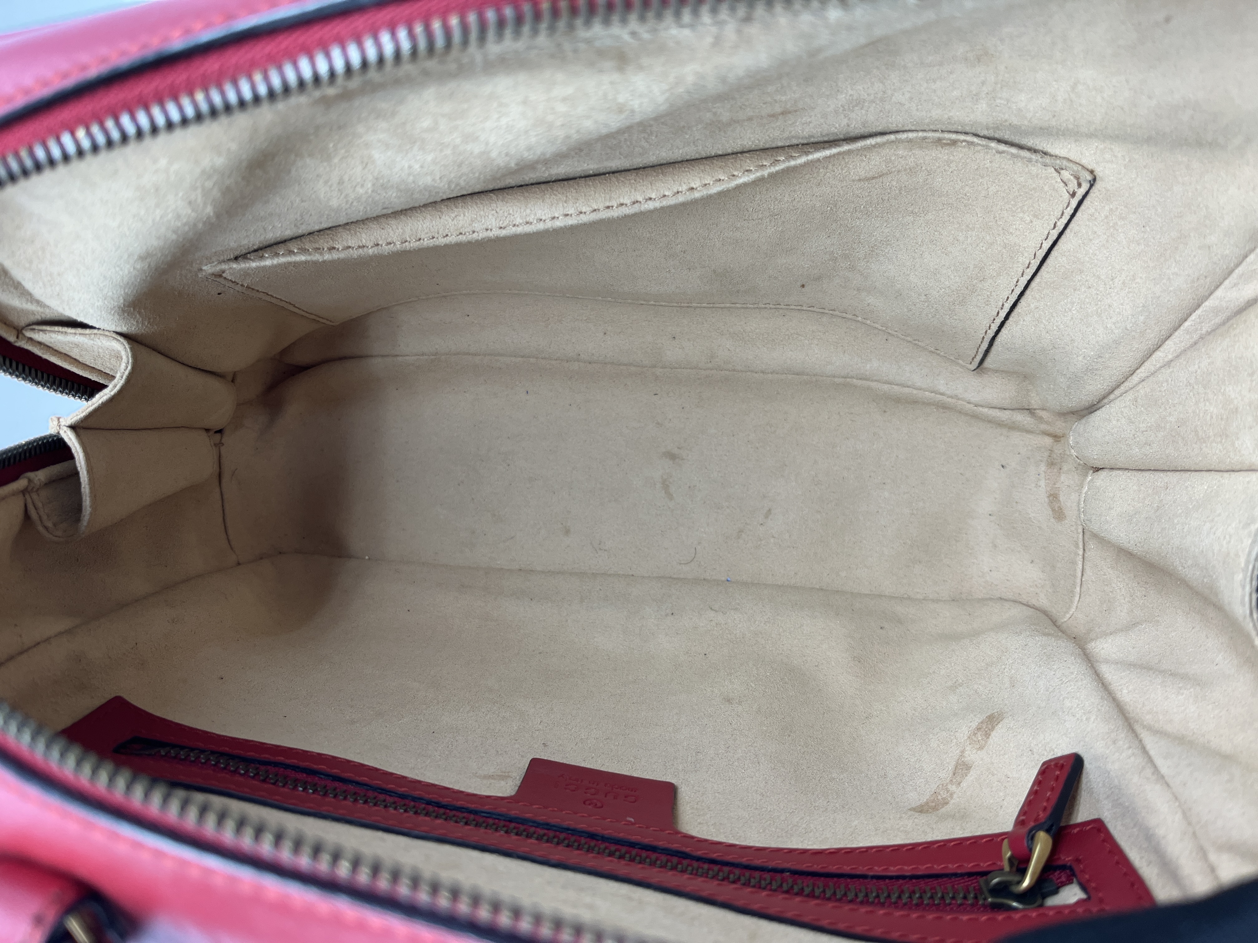 Marmont Zip Top Handle Red