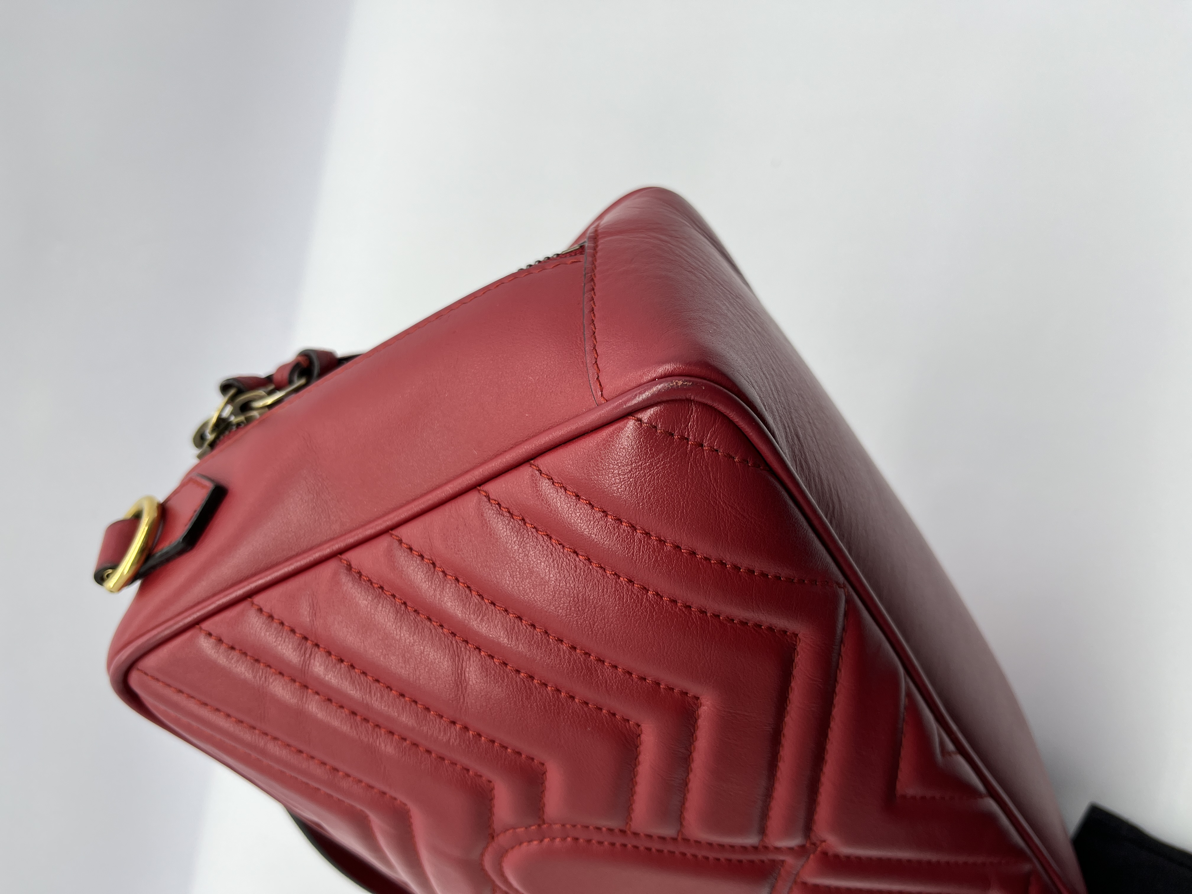 Marmont Zip Top Handle Red