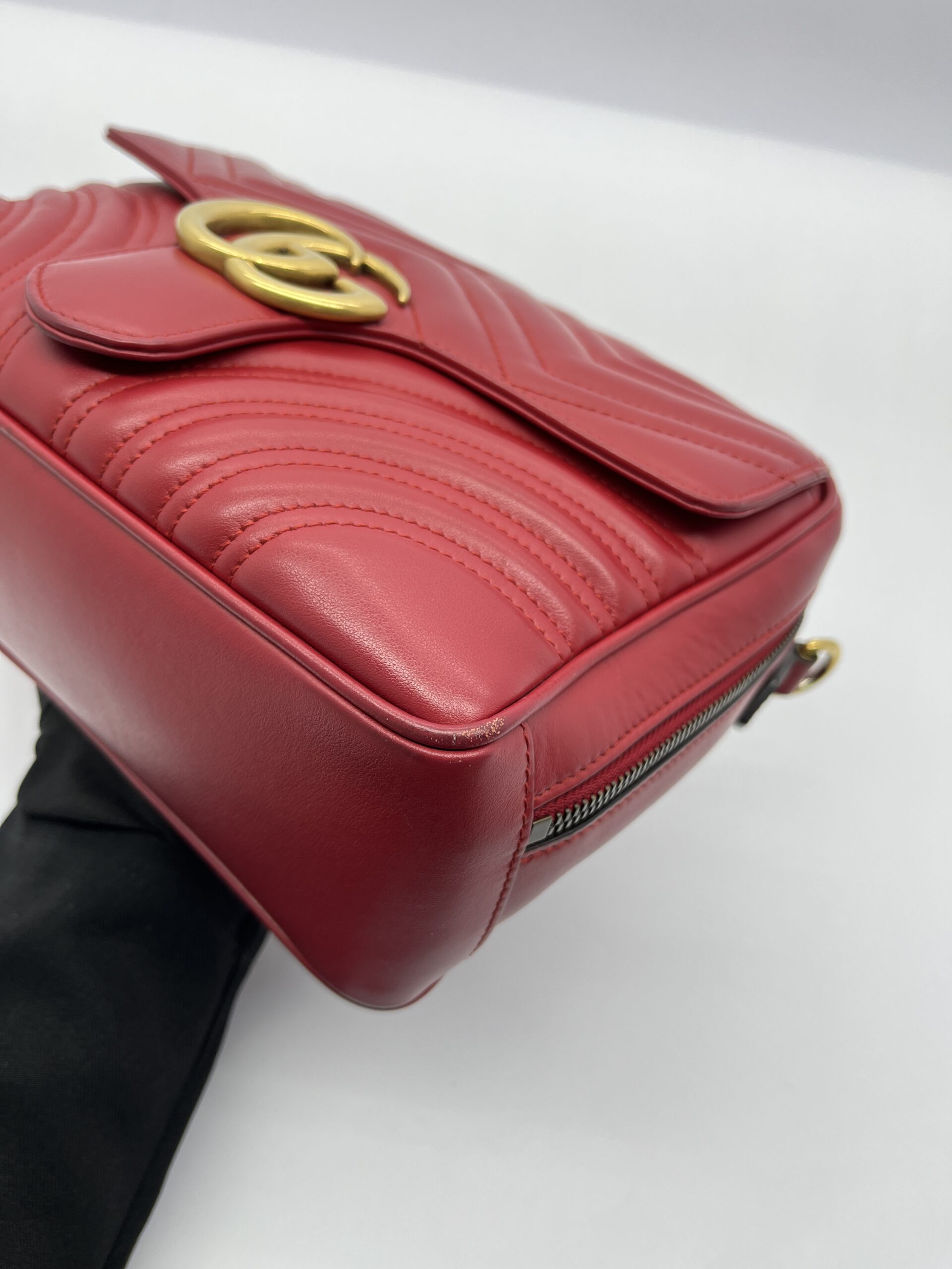 Marmont Zip Top Handle Red