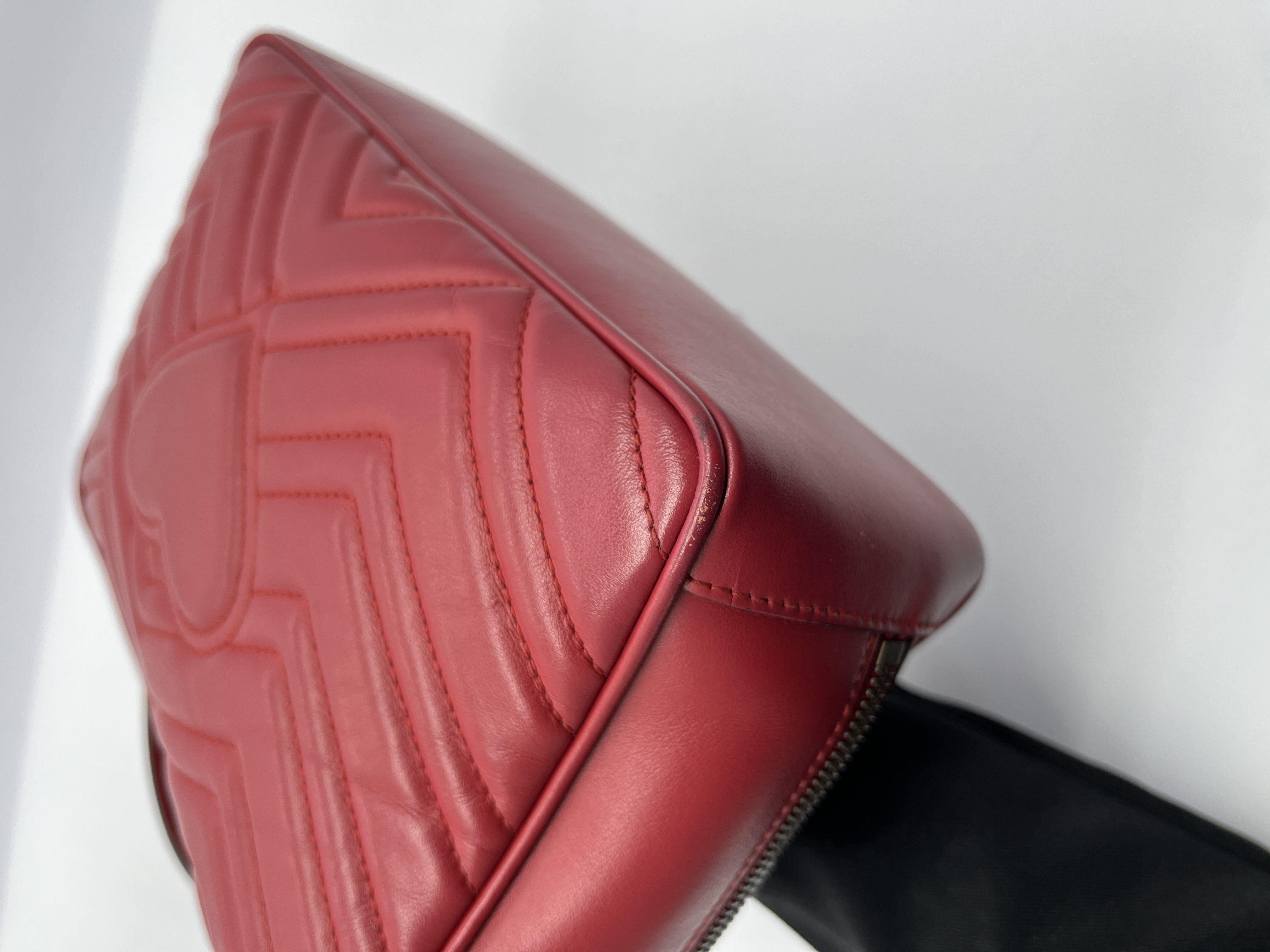 Marmont Zip Top Handle Red