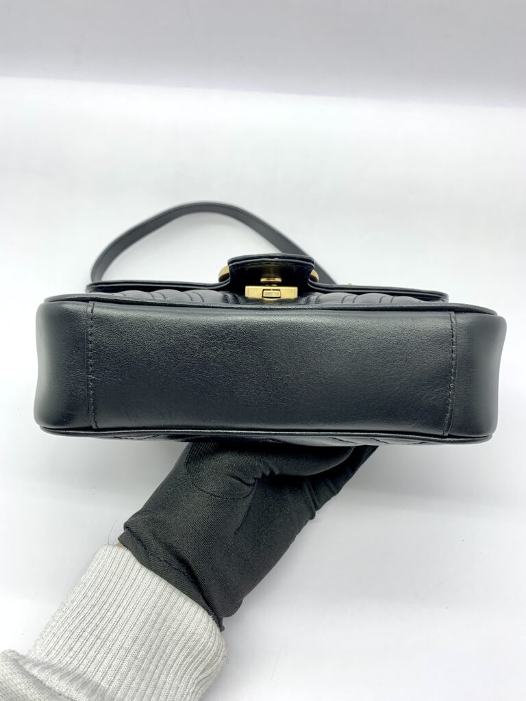 GUCCI MARMONT MINI BLACK GHW