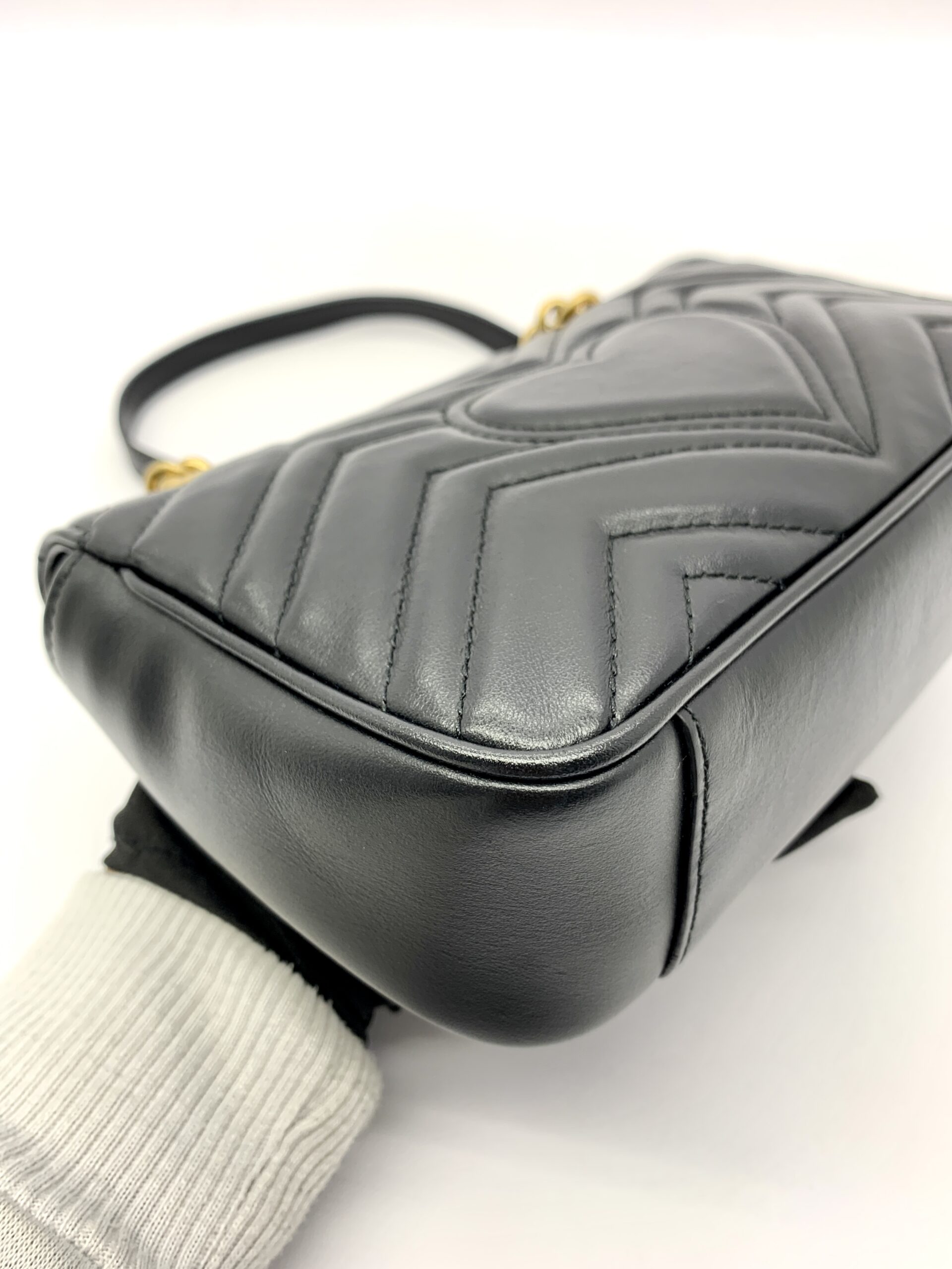 GUCCI MARMONT MINI BLACK GHW