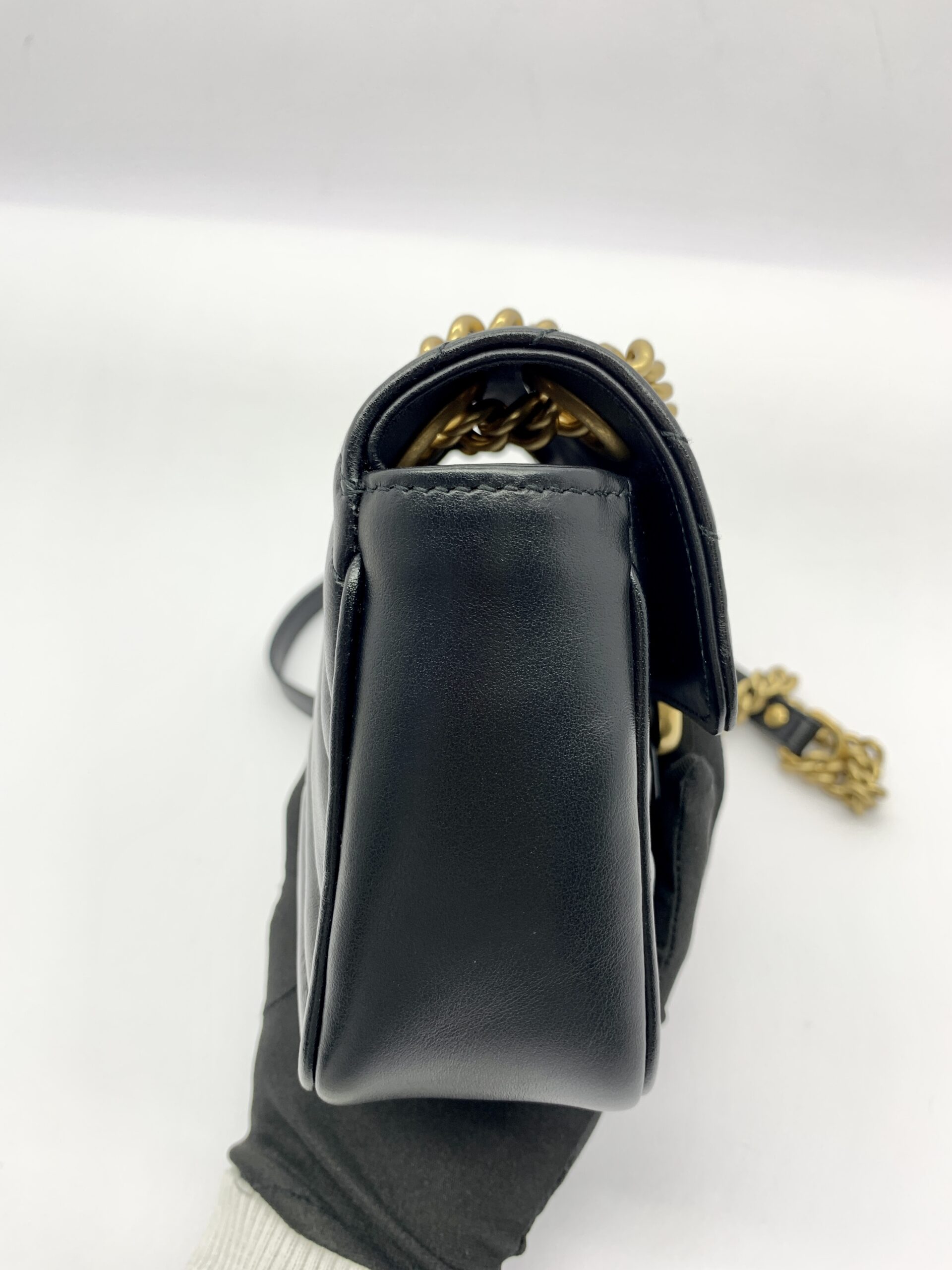 GUCCI MARMONT MINI BLACK GHW