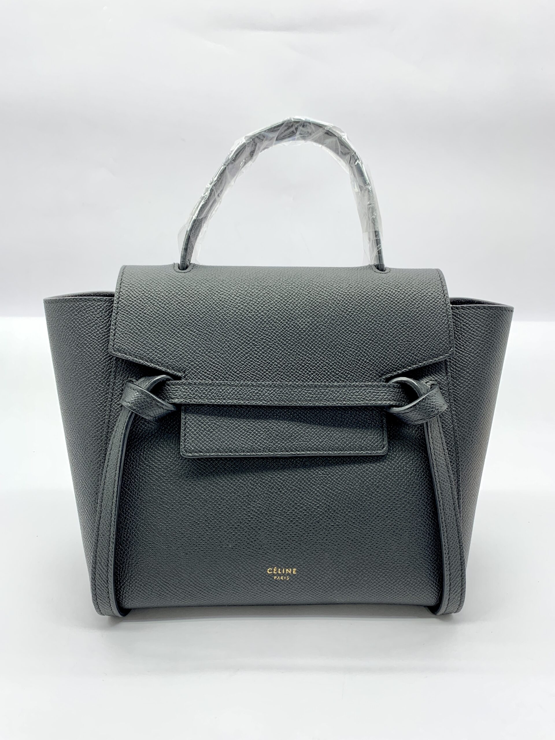 Nano Belt Bag Grained Calfskin black