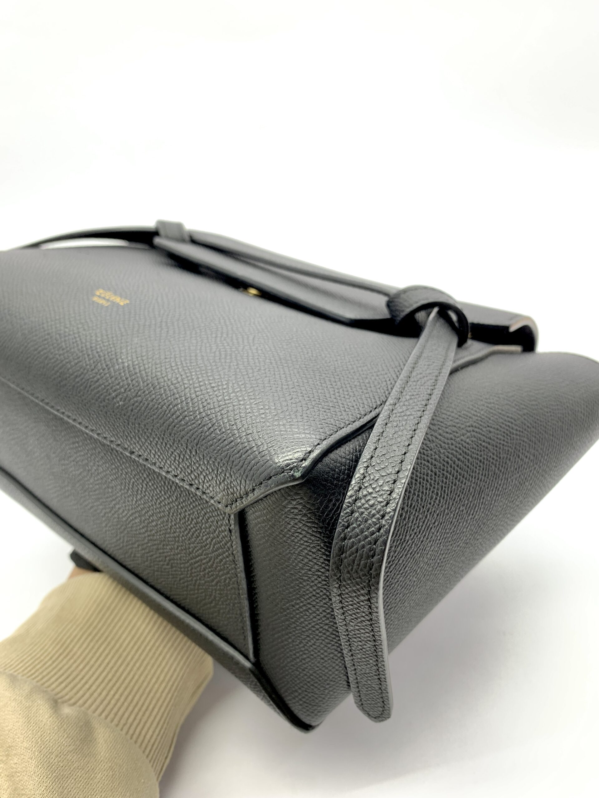 Nano Belt Bag Grained Calfskin black