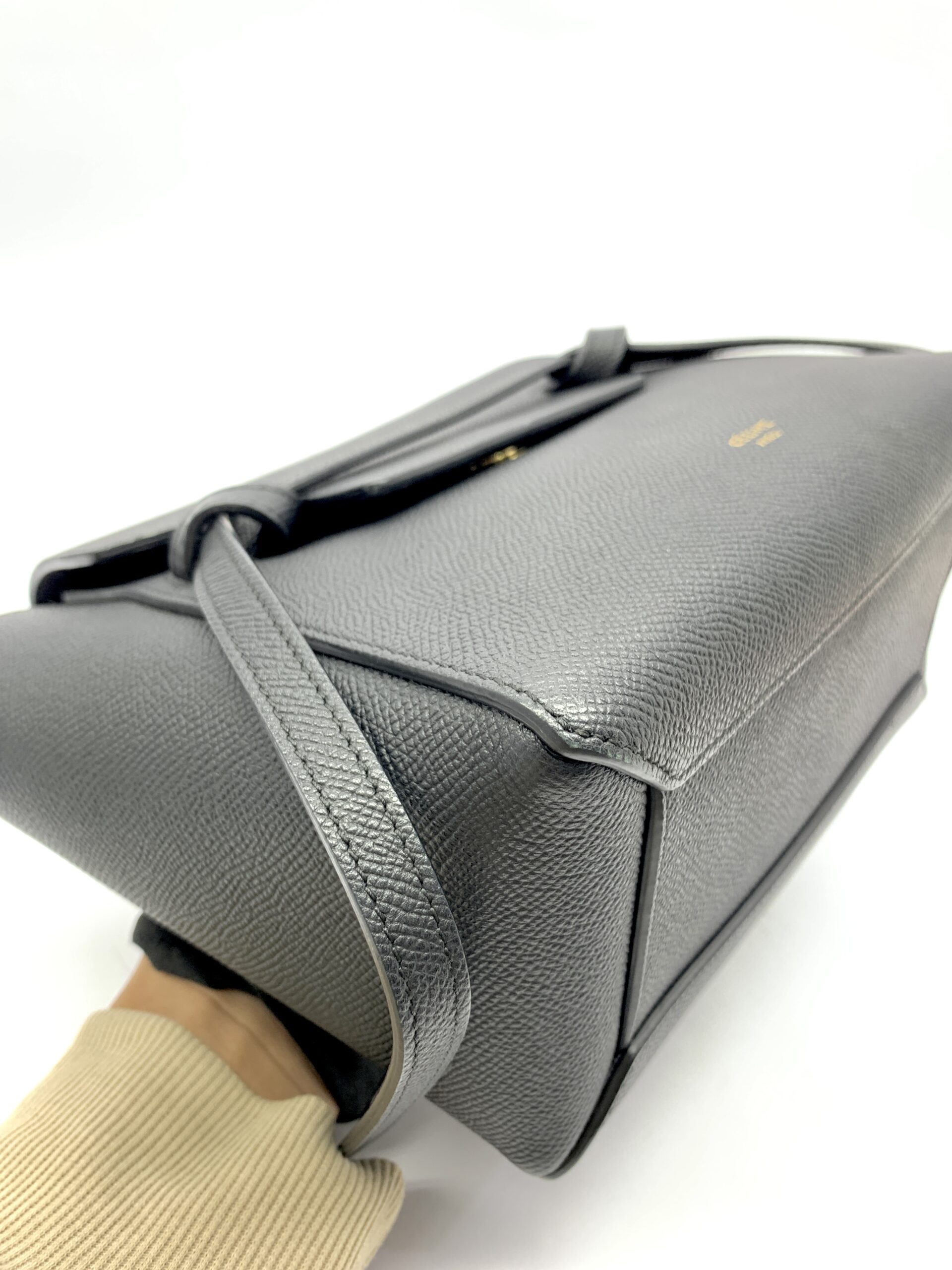 Nano Belt Bag Grained Calfskin black