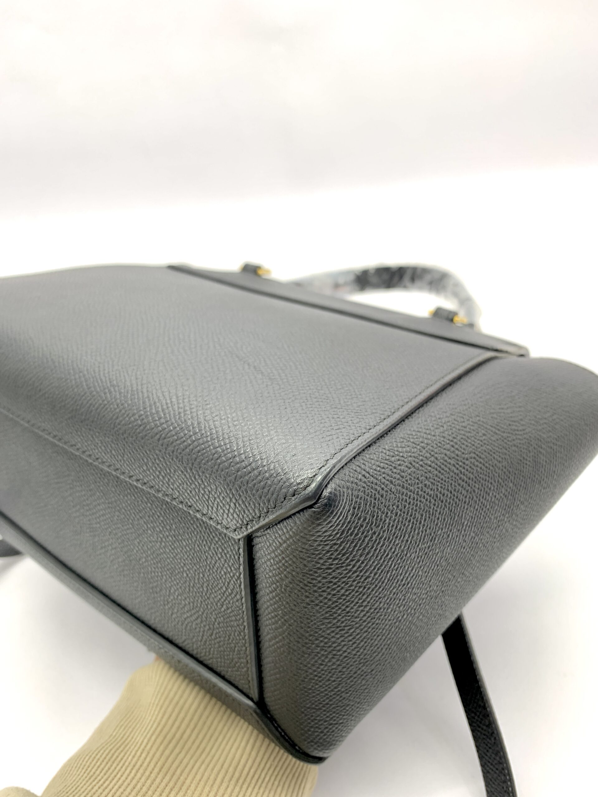Nano Belt Bag Grained Calfskin black