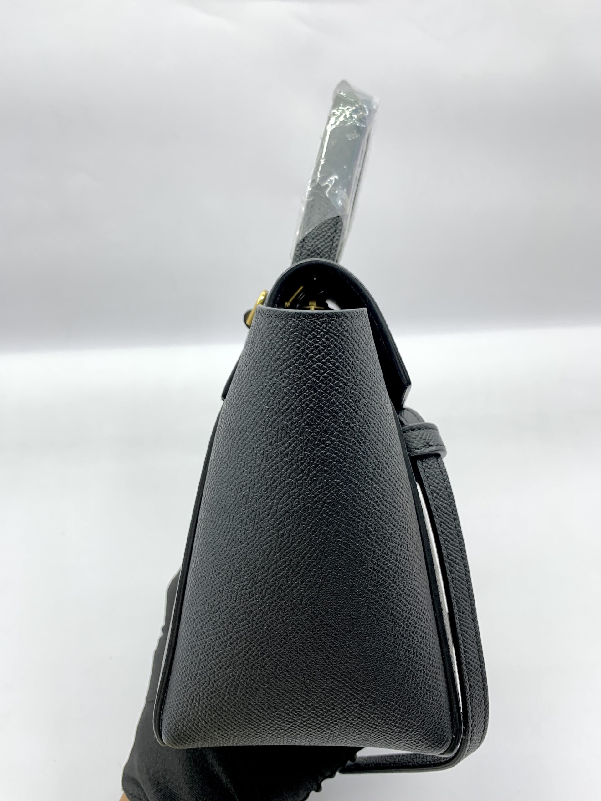 Nano Belt Bag Grained Calfskin black