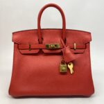 Birkin 25 Jonathan Rouge De Coeur GHW