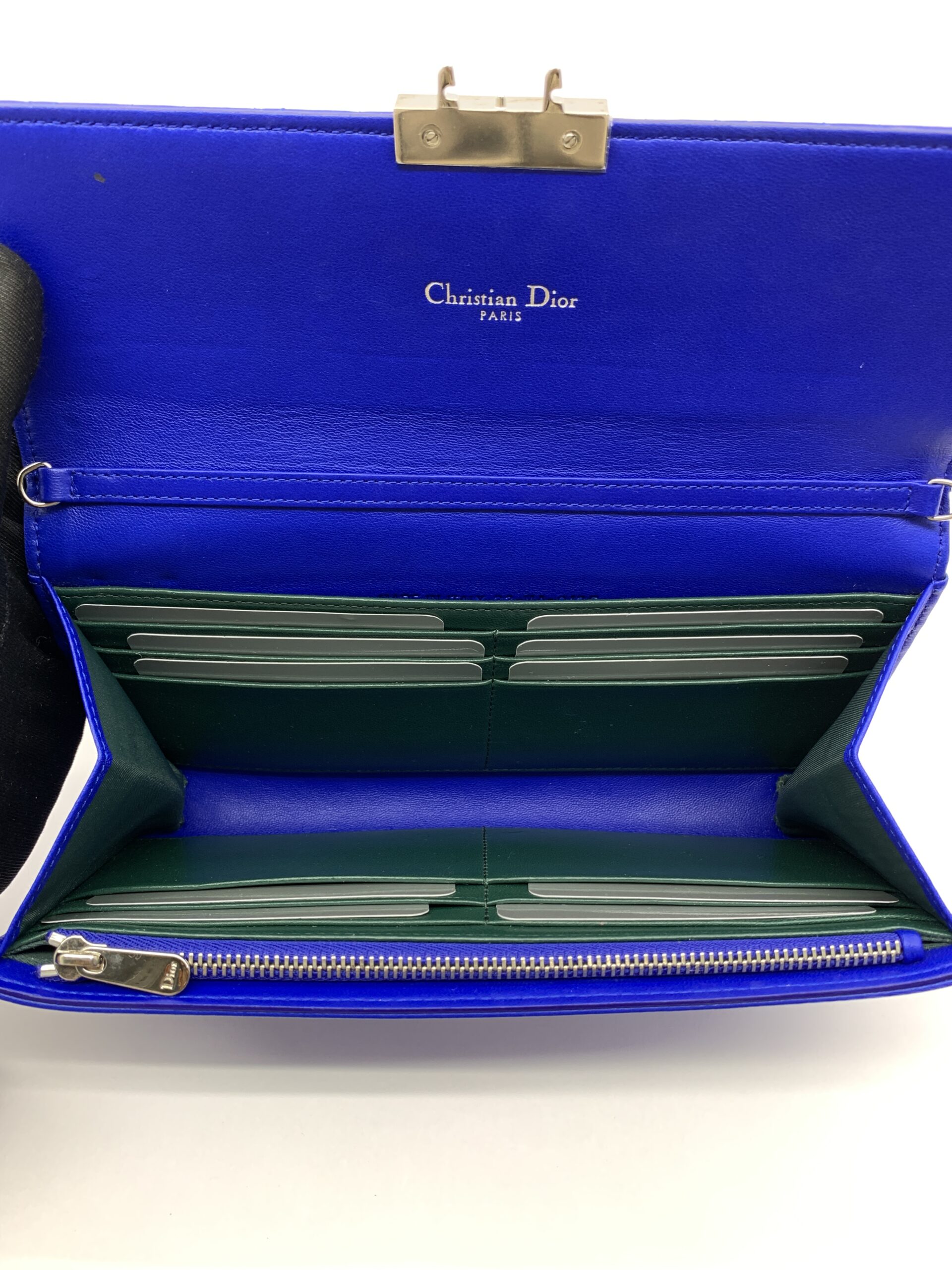 Miss Dior WOC Lambskin Blue Green Enamel