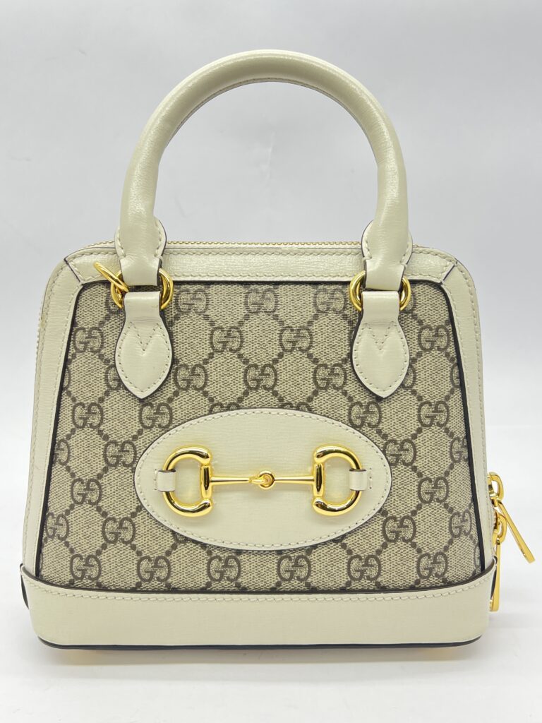 Horsebit Top Handle GG Supreme Ivoir