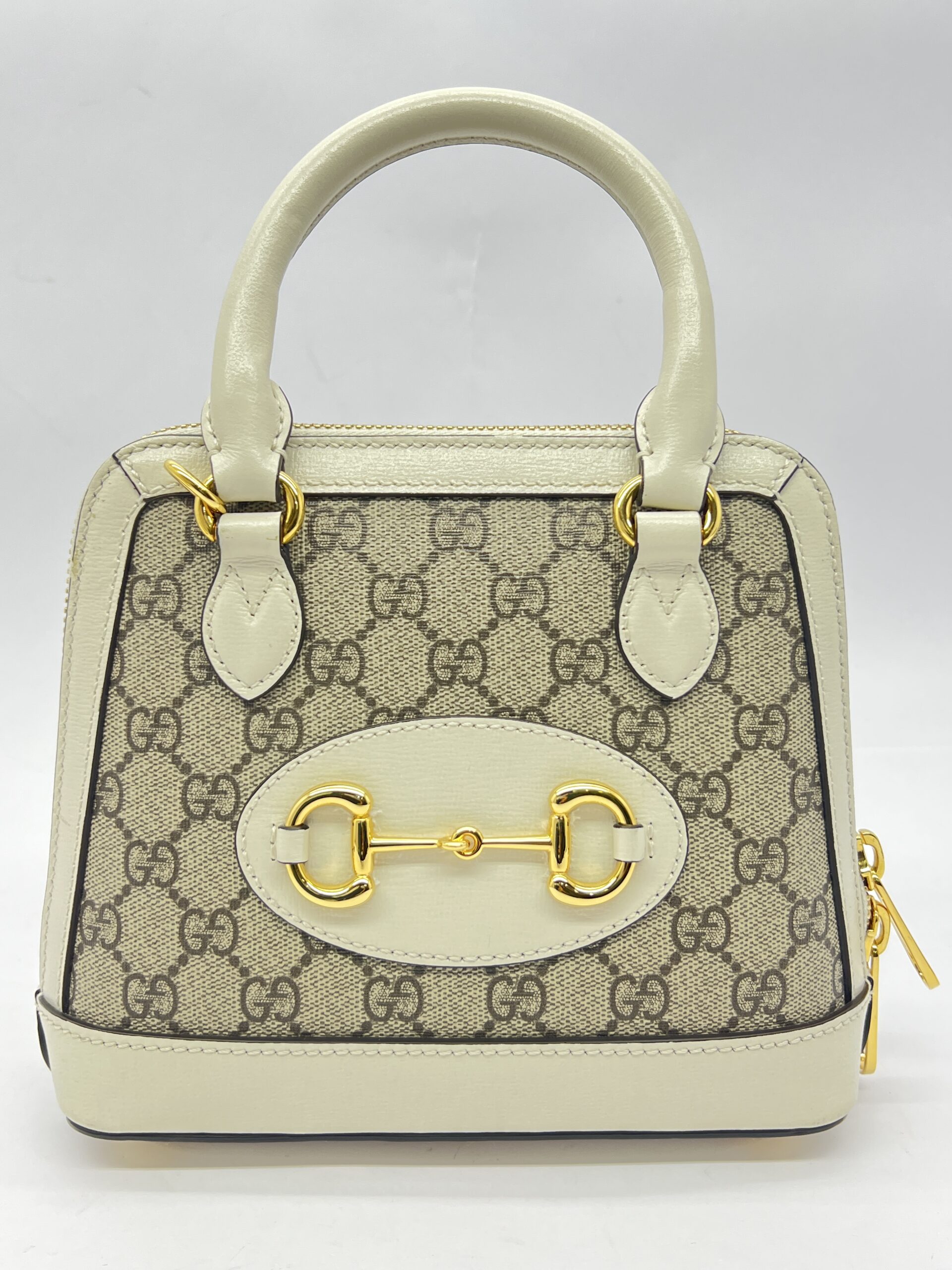 Horsebit Top Handle GG Supreme Ivoir