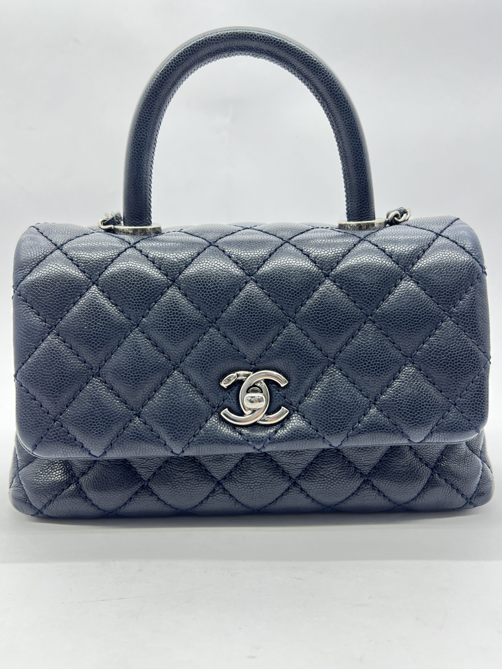 Coco Handle Small Dark Navy