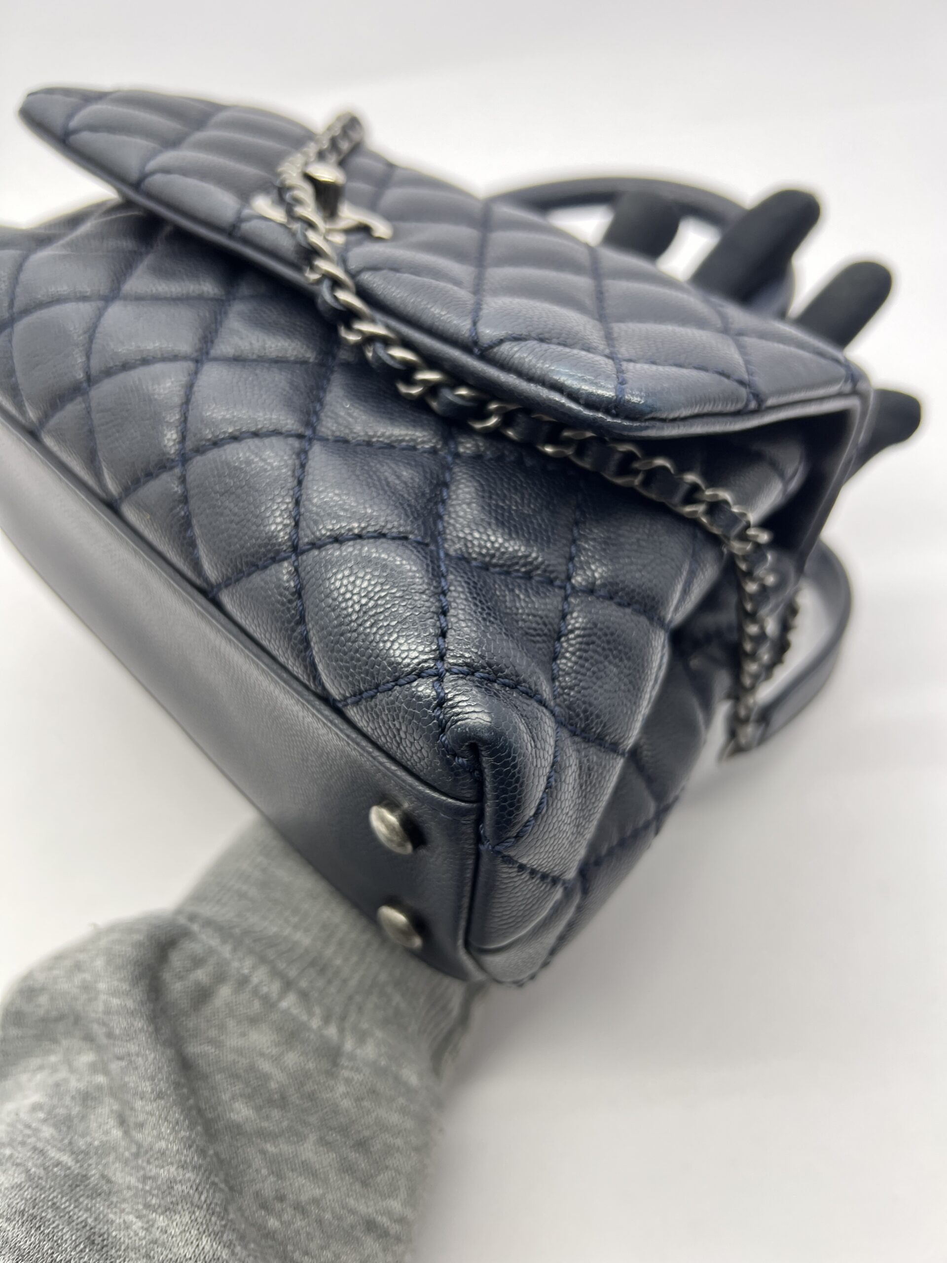 Coco Handle Small Dark Navy