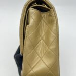 Classic Medium D. Flap Lambskin Light Brown