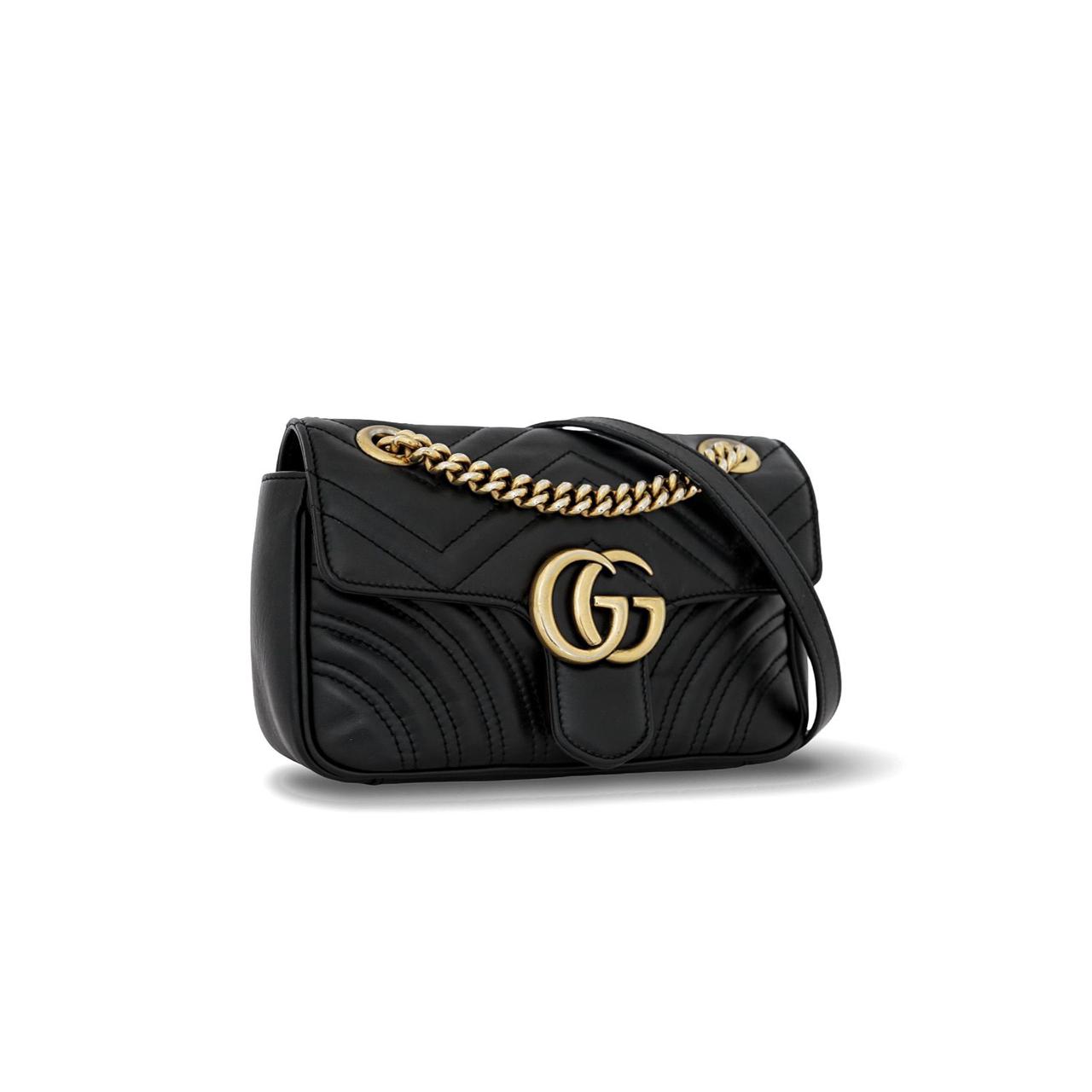 GUCCI MARMONT MINI BLACK GHW