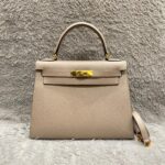 Kelly 28 Epsom Gris Etain