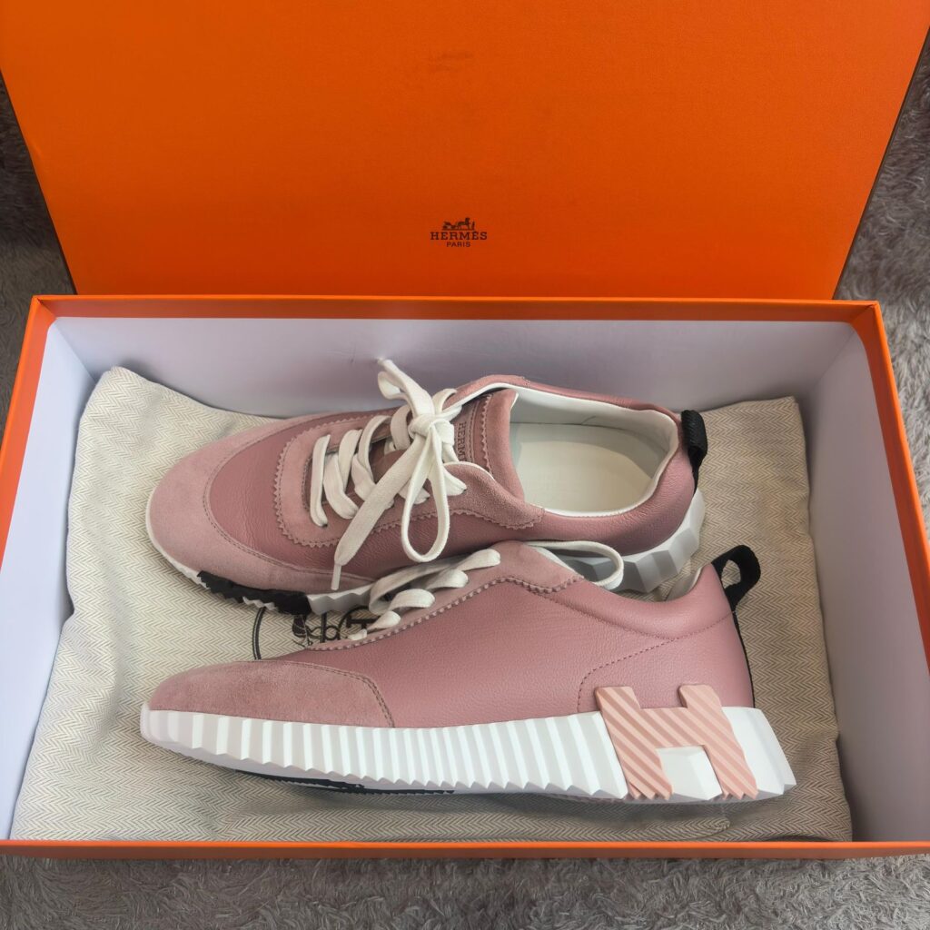 Bounching Sneakers Rose Aquarelle