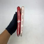 Pochette Double Zip Monogram Red Pink