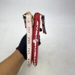 Pochette Double Zip Monogram Red Pink