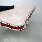 Pochette Double Zip Monogram Red Pink