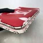 Pochette Double Zip Monogram Red Pink