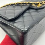 Classic Jumbo D-Flap Lambskin Black