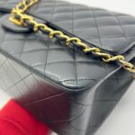 Classic Jumbo D-Flap Lambskin Black