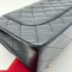 Classic Jumbo D-Flap Lambskin Black