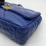 C19 Small Lambskin Blue Navy Ghw