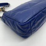 C19 Small Lambskin Blue Navy Ghw