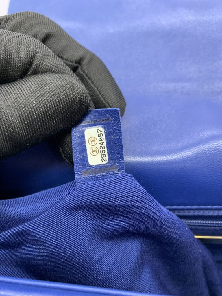 C19 Small Lambskin Blue Navy Ghw