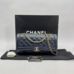 CC Flap Bag Caviar Navy Blue GHW