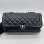 CC Flap Bag Caviar Navy Blue GHW