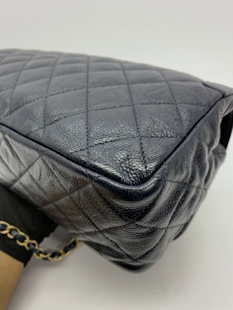 CC Flap Bag Caviar Navy Blue GHW