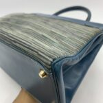 Kelly 35 Box Vibrato Bleu Thalassa GHW