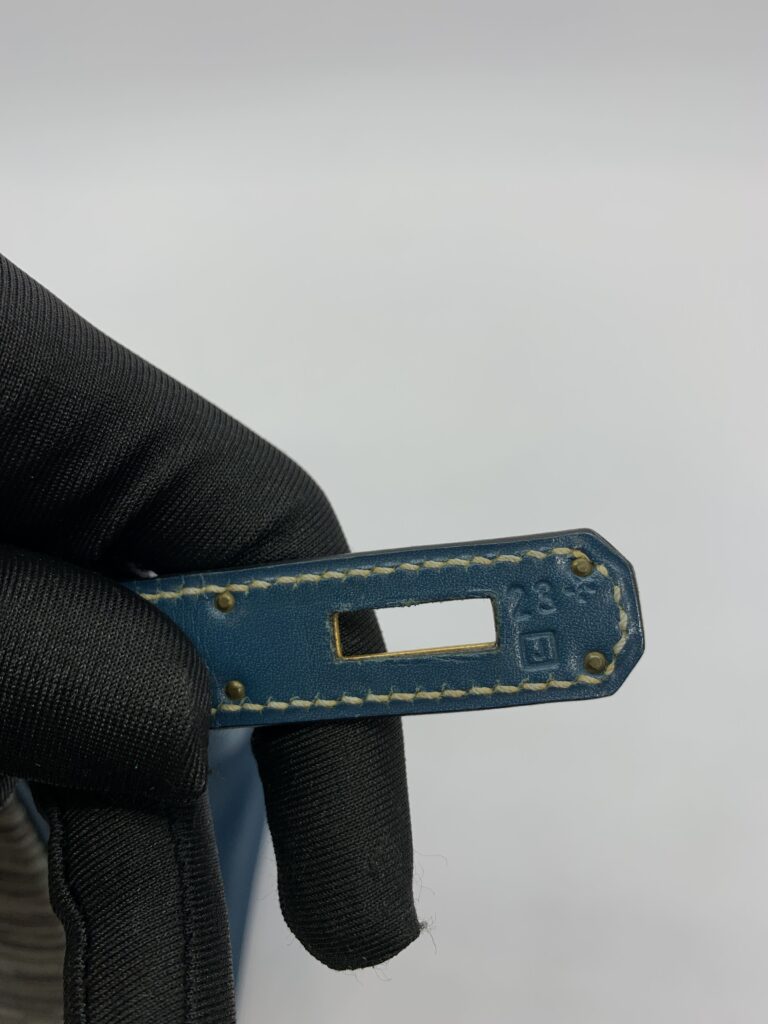 Kelly 35 Box Vibrato Bleu Thalassa GHW