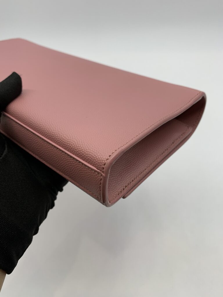 Kate Clutch Pink Grained GHW