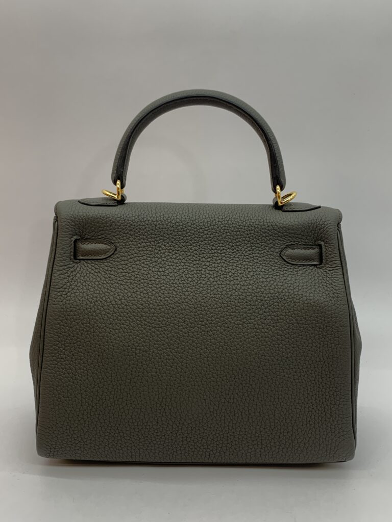 Kelly 25 Togo Gris Etain GHW