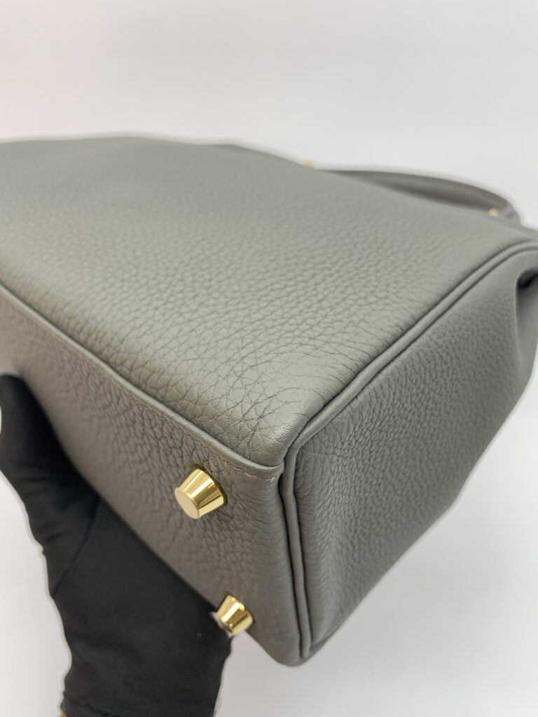 Kelly 25 Togo Gris Etain GHW