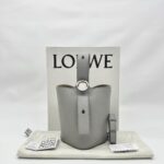 Pebble Bucket Bag Dark Grey SHW