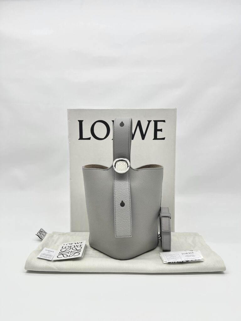 Pebble Bucket Bag Dark Grey SHW