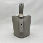Pebble Bucket Bag Dark Grey SHW