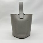 Pebble Bucket Bag Dark Grey SHW