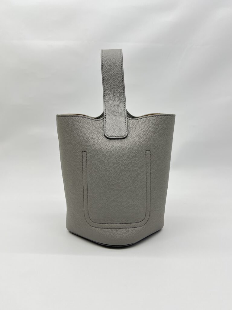Pebble Bucket Bag Dark Grey SHW
