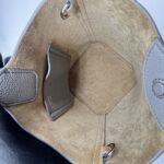 Pebble Bucket Bag Dark Grey SHW